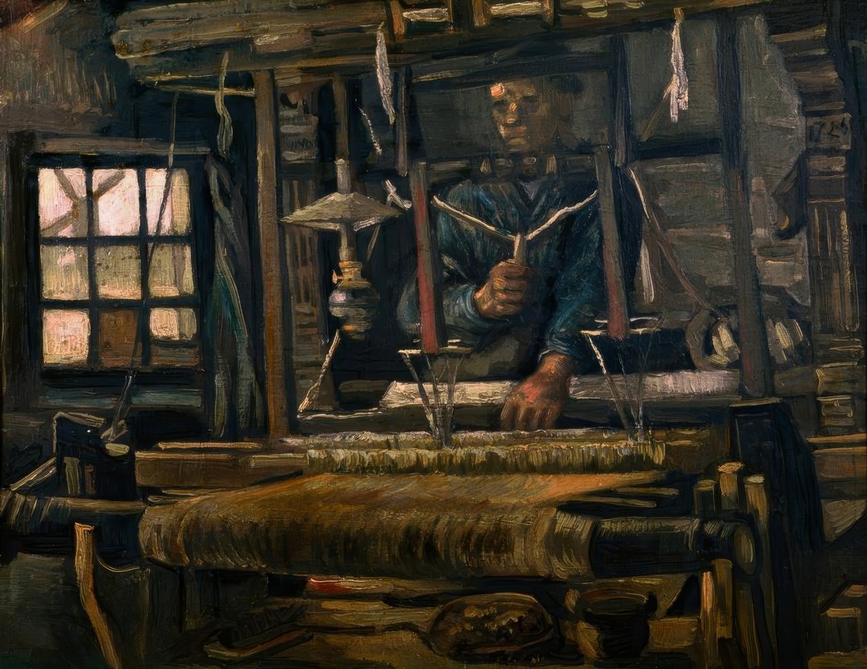 Weber am Webstuhl autorstwa Vincent van Gogh