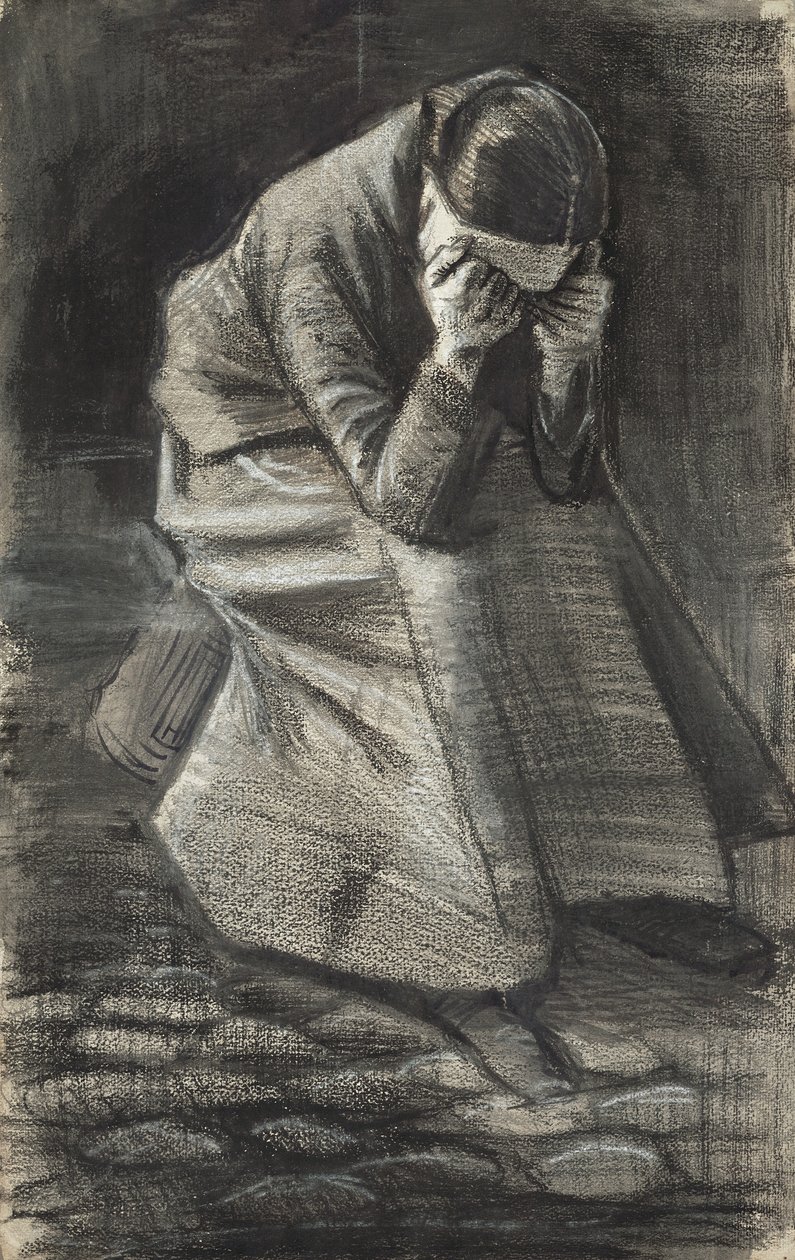Płacząca kobieta, 1883 autorstwa Vincent van Gogh