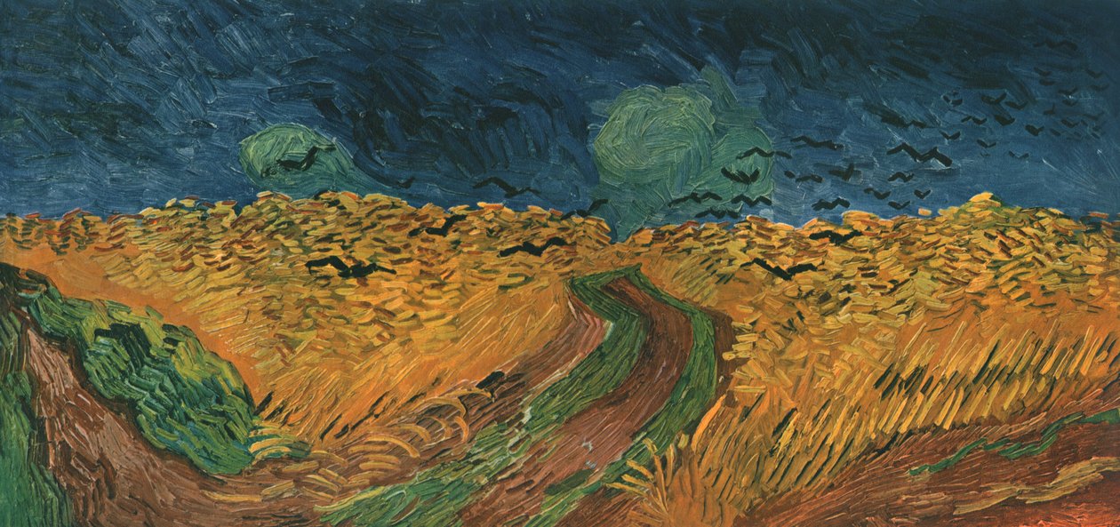 Pole pszenicy z krukami, lipiec 1890, 1947. autorstwa Vincent van Gogh