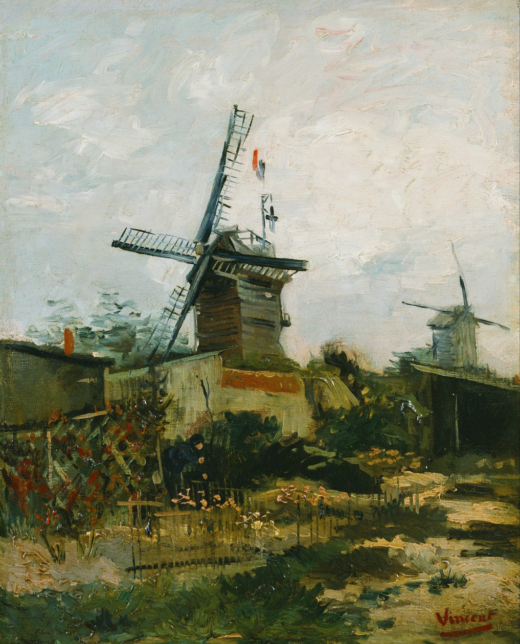 Wiatraki na Montmartre autorstwa Vincent van Gogh