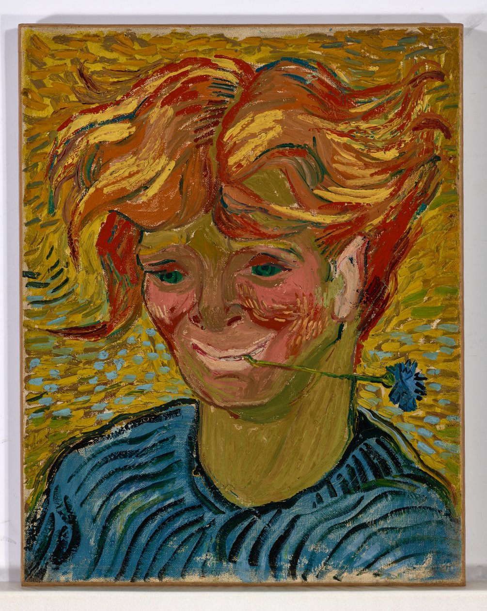 Młody mężczyzna z chabrem autorstwa Vincent van Gogh