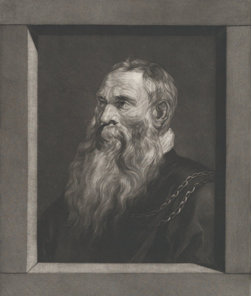 Portret starca z brodą, ca. 1787-1851. autorstwa Vincenz Georg Kininger