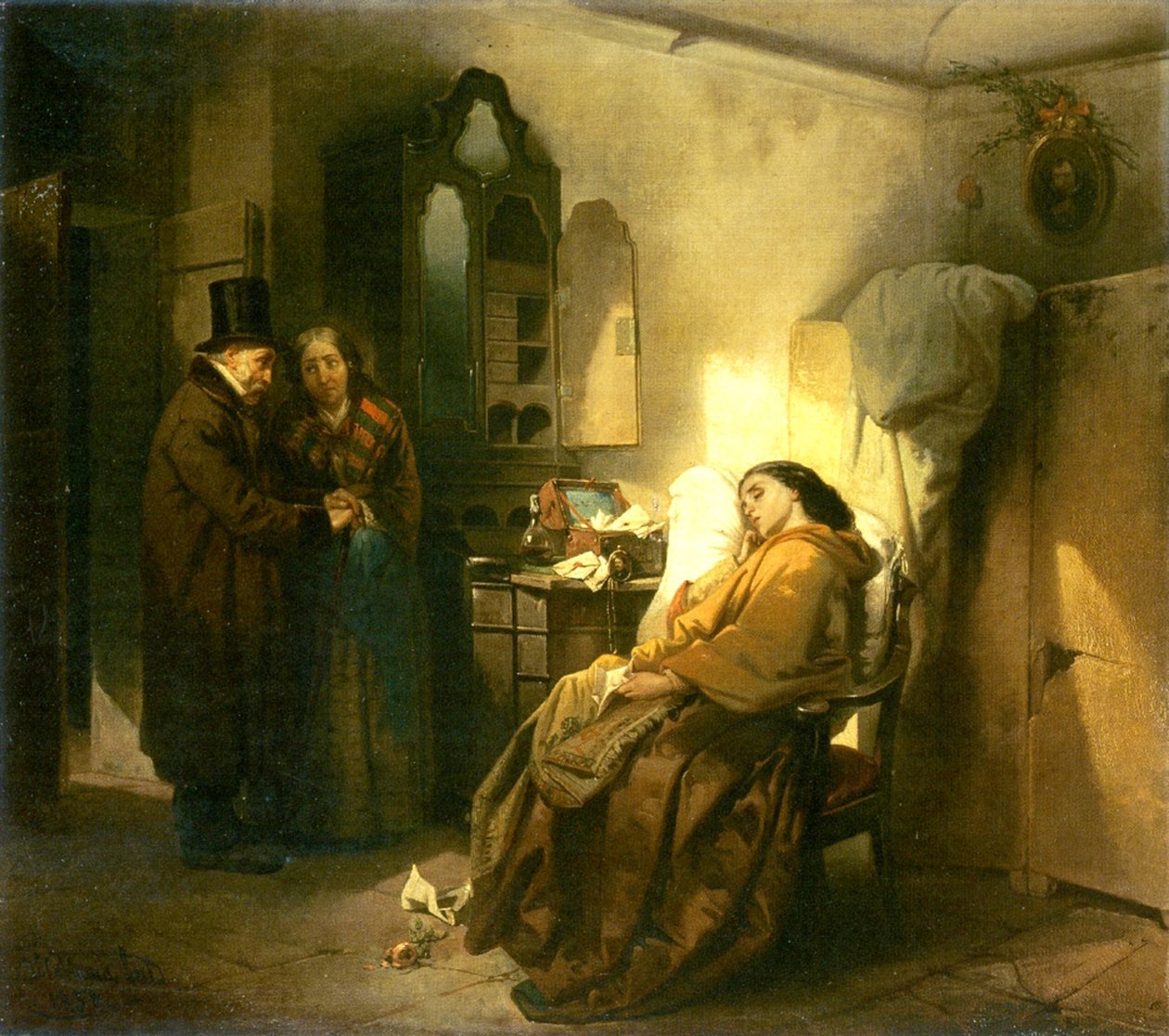 Opuszczony, 1858 autorstwa Vincenzo Cabianca