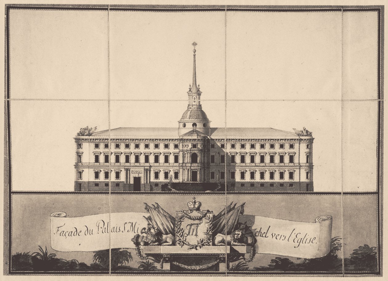 Zamek św. Michała w Petersburgu, 1797 r. autorstwa Vincenzo Brenna