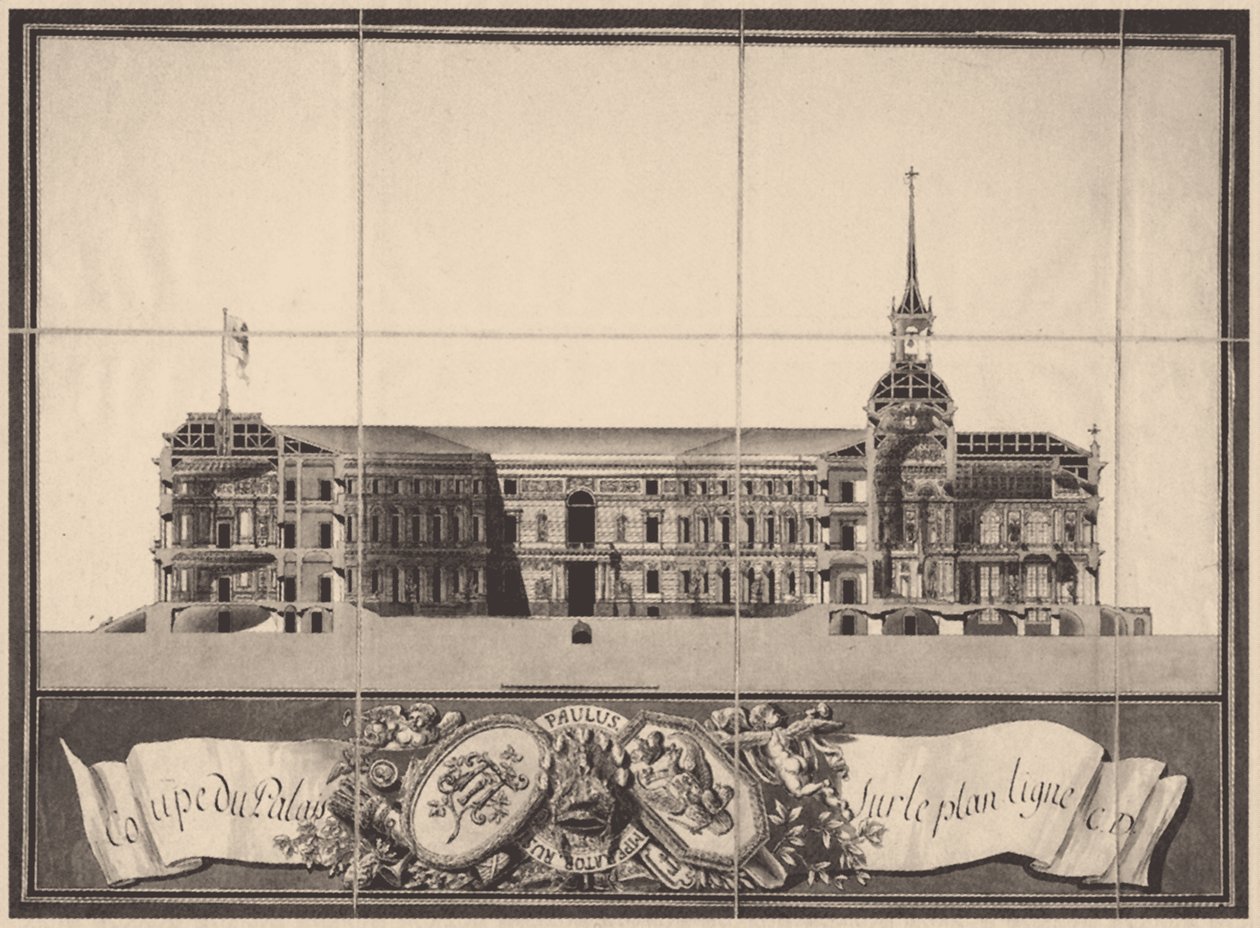 Zamek św. Michała w Petersburgu, 1797 r. autorstwa Vincenzo Brenna