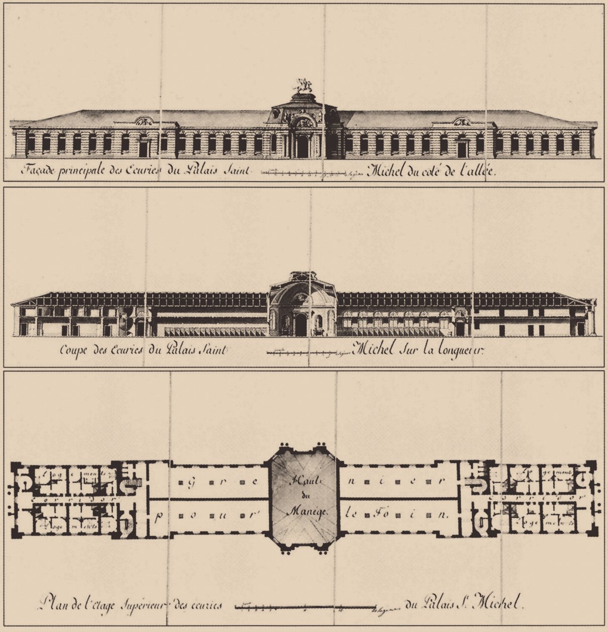 Zamek św. Michała w Petersburgu, 1797 r. autorstwa Vincenzo Brenna