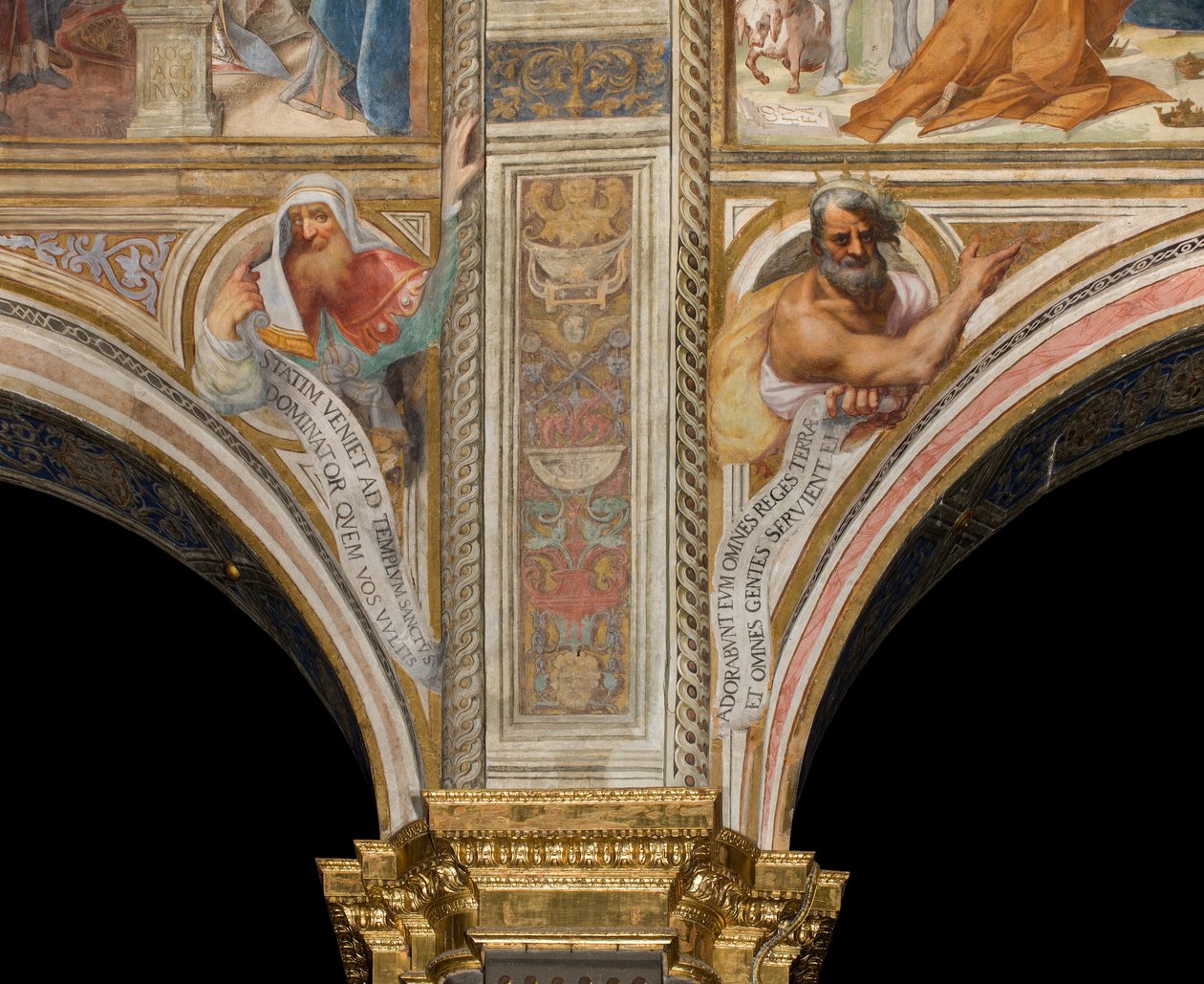 Nawa centralna, Plume czwarta i piąta Campata Nord, Vincenzo Campi 1573, popiersia z prorokami autorstwa Vincenzo Campi