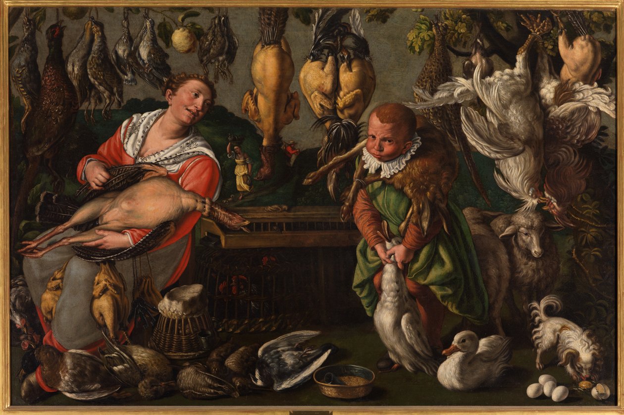 Sprzedawca drobiu autorstwa Vincenzo Campi