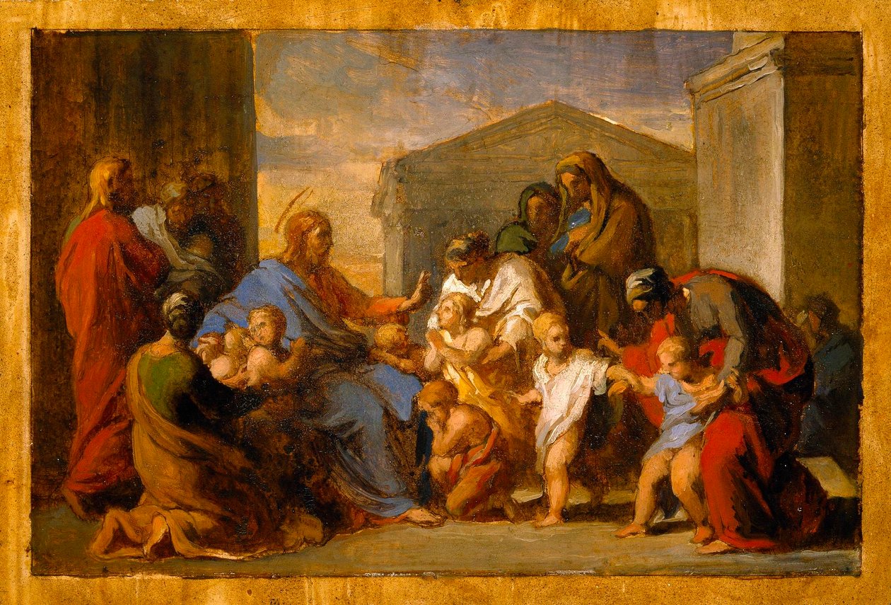 Christus segnet die Kinder autorstwa Vincenzo Camuccini