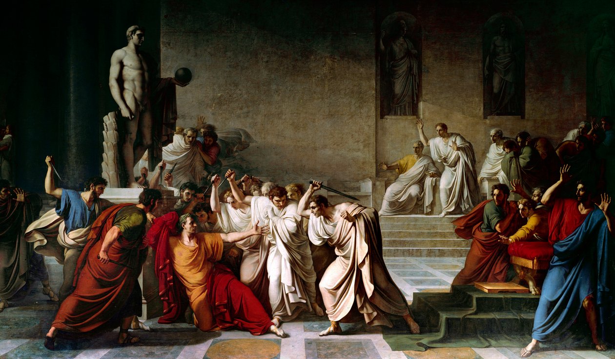 Śmierć Juliusza Cezara autorstwa Vincenzo Camuccini