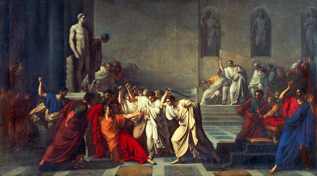 Śmierć Juliusza Cezara autorstwa Vincenzo Camuccini