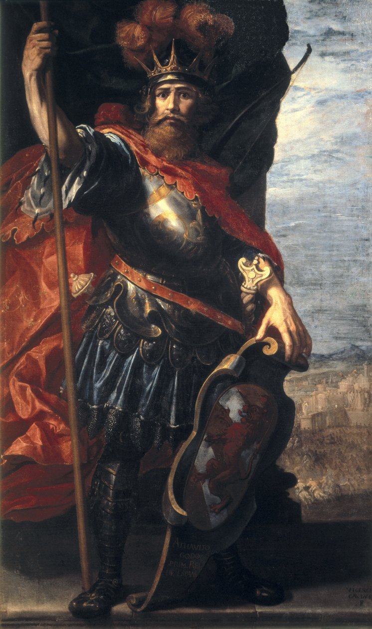 Portret króla Wizygotów Athaulfa autorstwa Vincenzo Carducci
