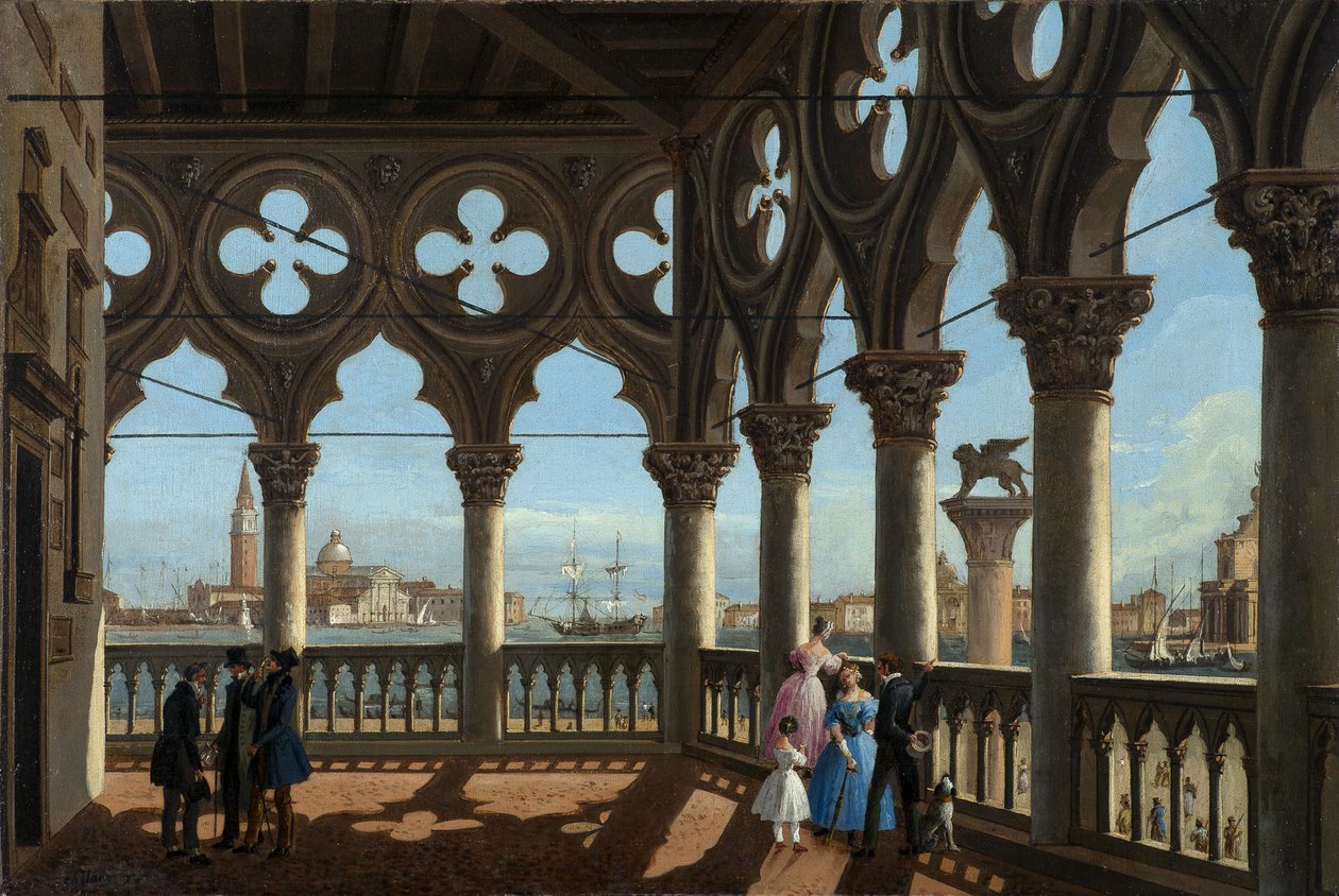 Venise - Loggia Pałacu Dożów par Chilone, Vincenzo autorstwa Vincenzo Chilone