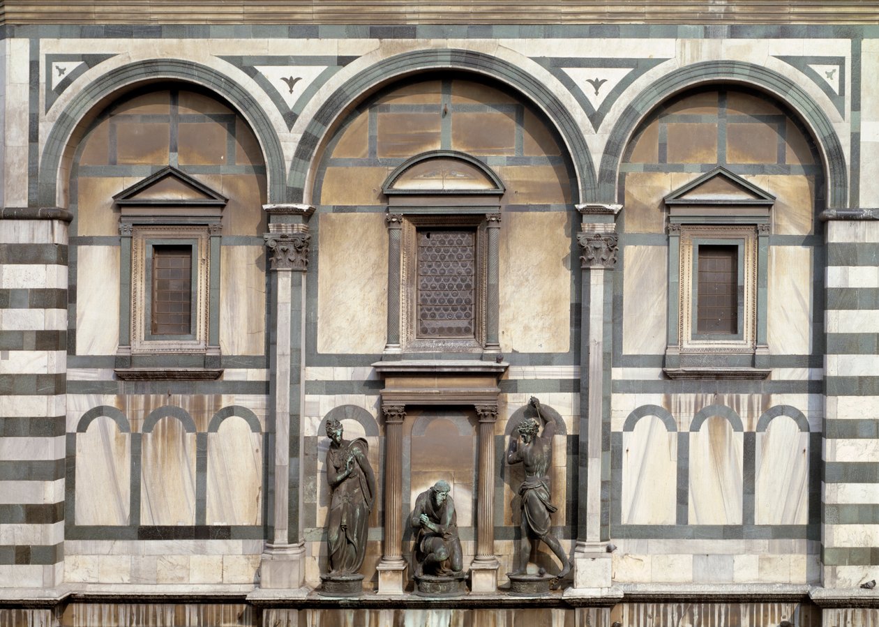 Św. Jan Chrzciciel, jego kat i Salome (fragment baptysterium florenckiego) - rzeźba 1571 autorstwa Vincenzo Danti