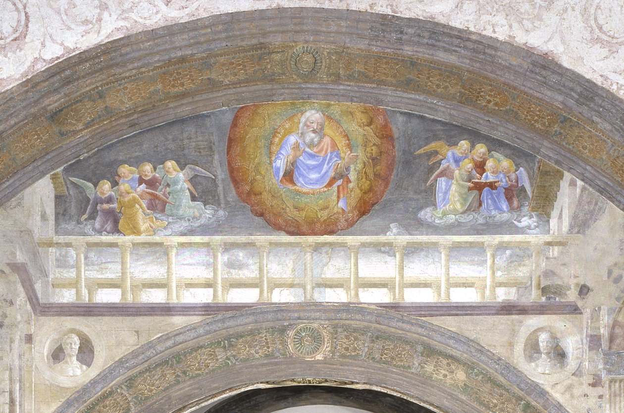 Bóg i cherubiny autorstwa Vincenzo Foppa