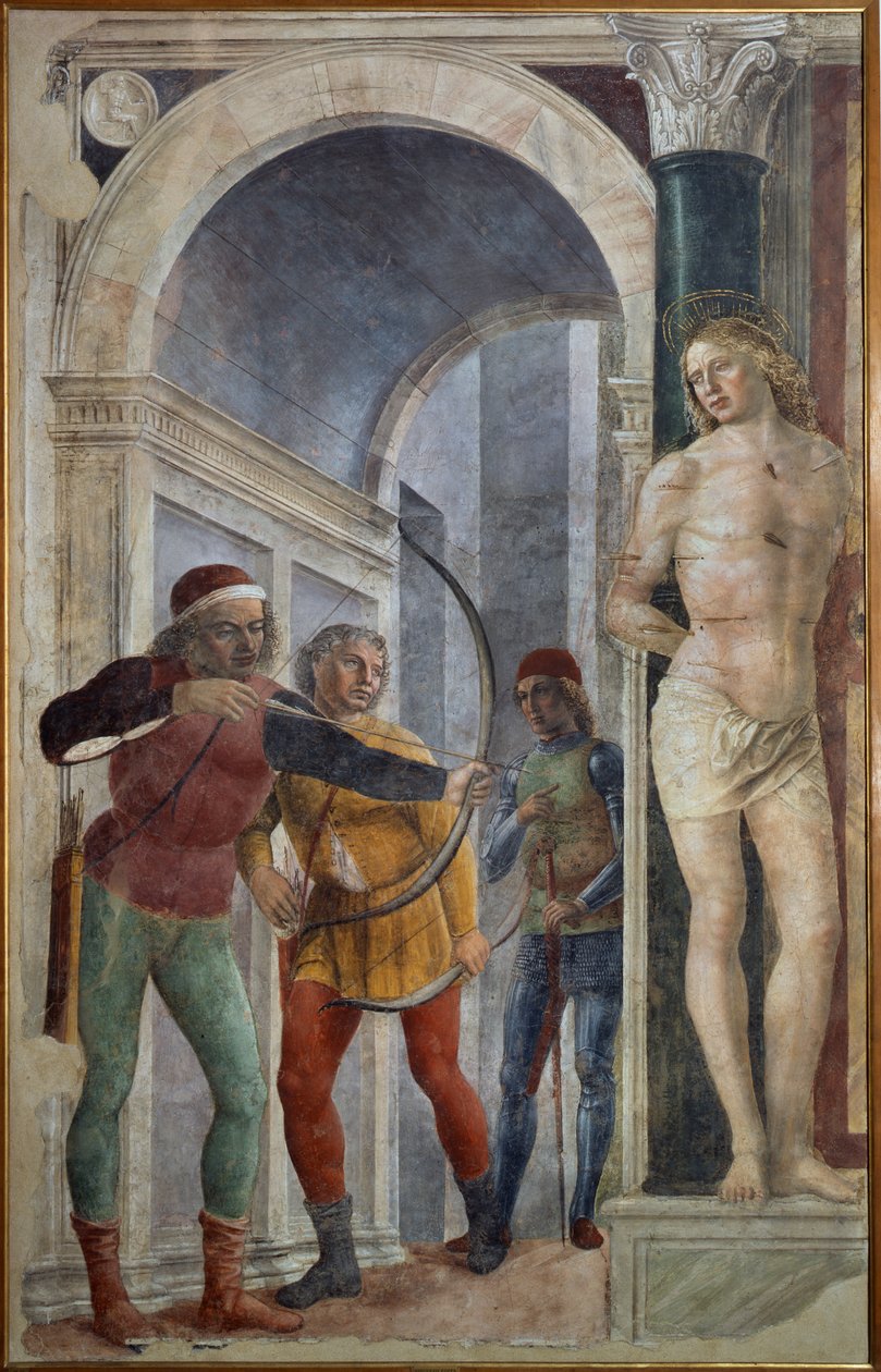 Męczeństwo św. Sebastiana autorstwa Vincenzo Foppa