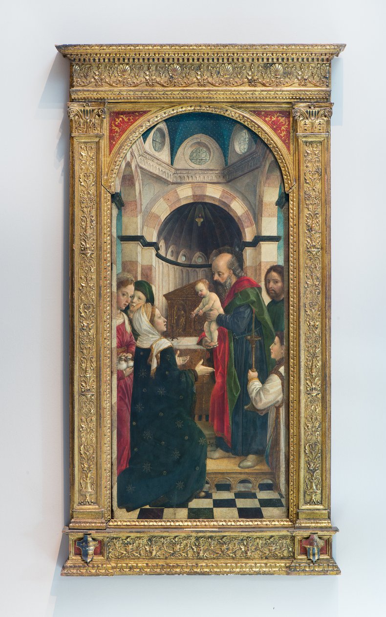 Ofiarowanie Jezusa w świątyni, ok. 1470 (tempera na panelu) autorstwa Vincenzo Foppa