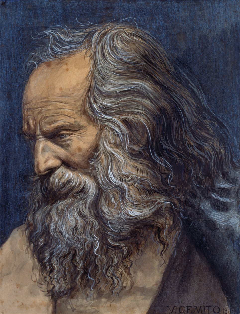Prorok (Masto Ciccio) autorstwa Vincenzo Gemito