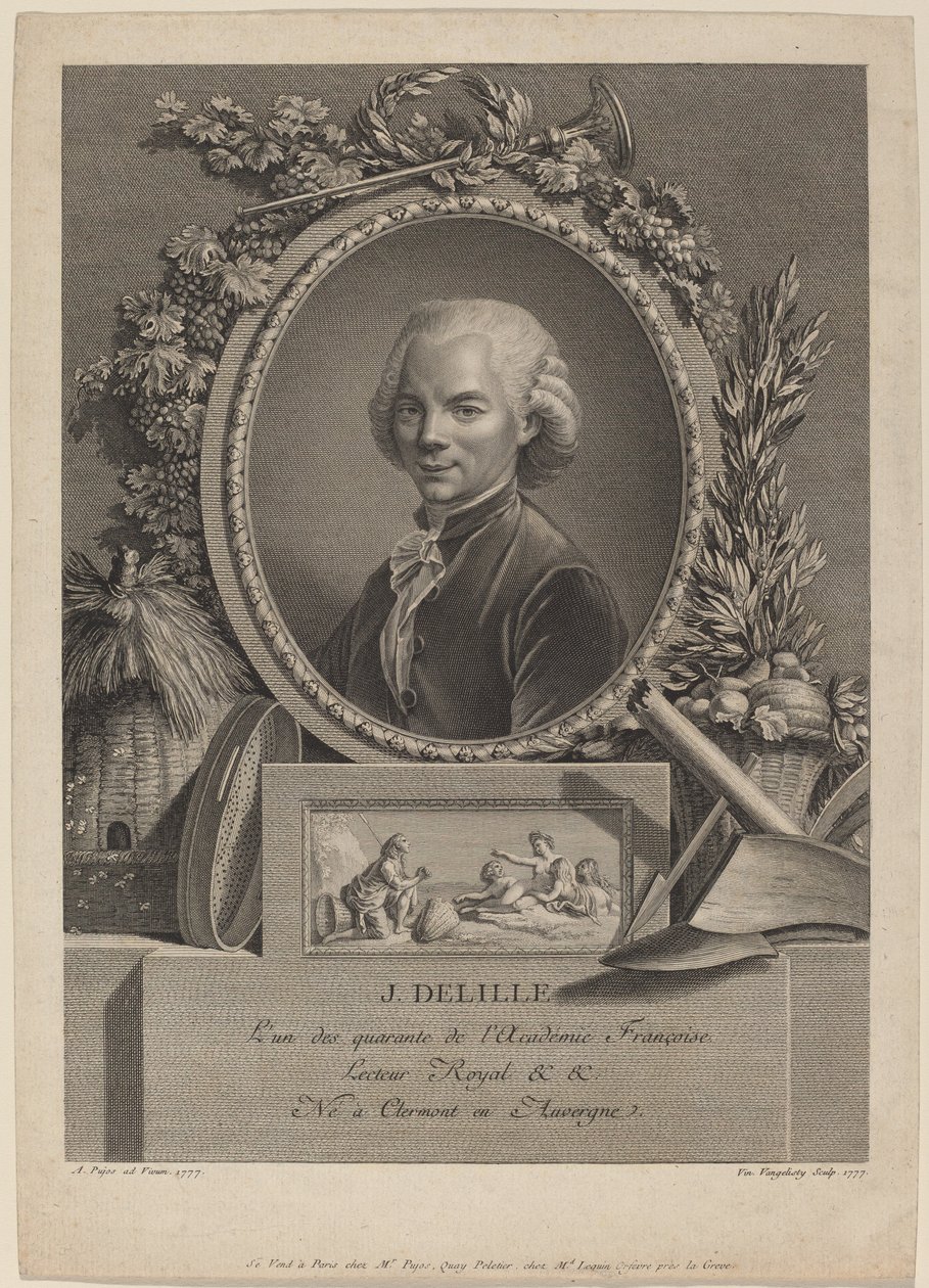 Jacques Delille autorstwa Vincenzo Vangelisti after André Pujos
