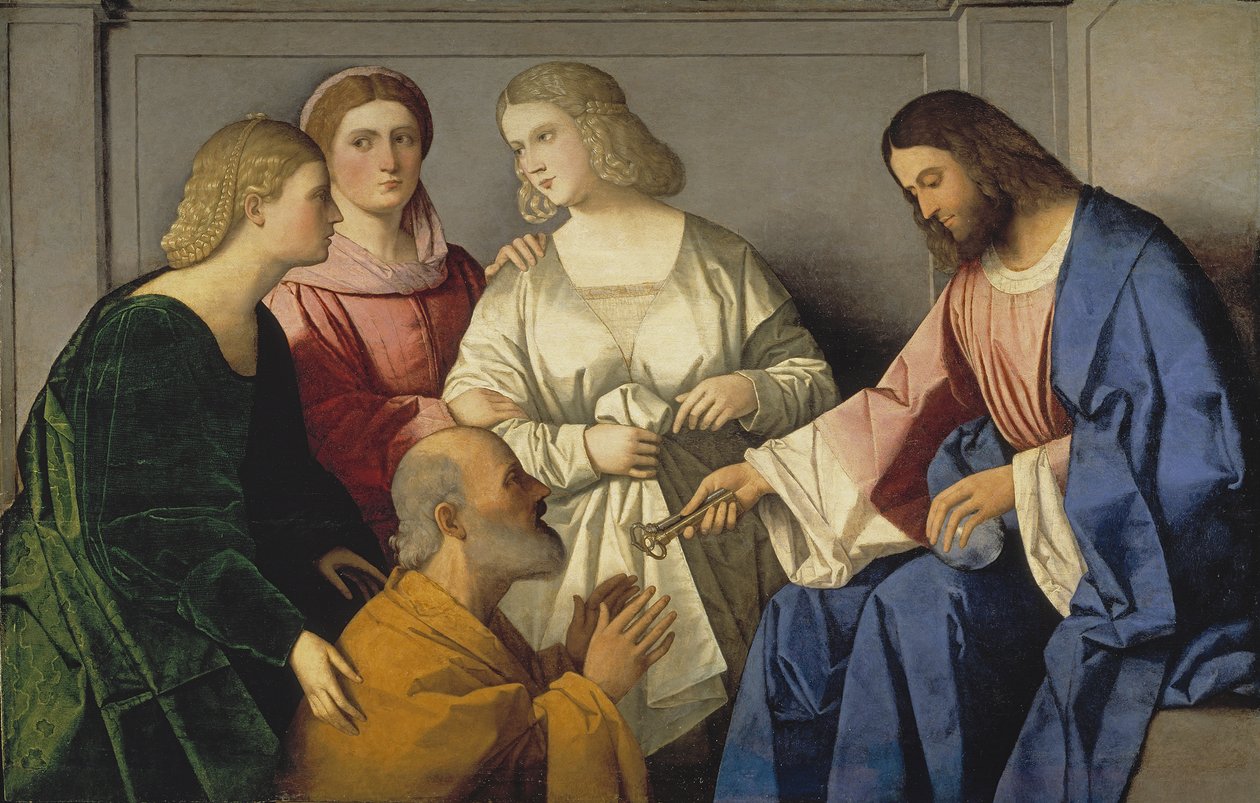 Chrystus dający klucze świętemu Piotrowi autorstwa Vincenzo di Biagio Catena