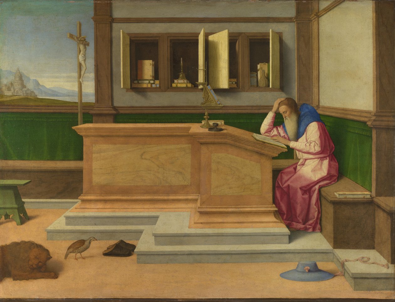 Św. Hieronim w swoim gabinecie, c. 1510 autorstwa Vincenzo di Biagio Catena