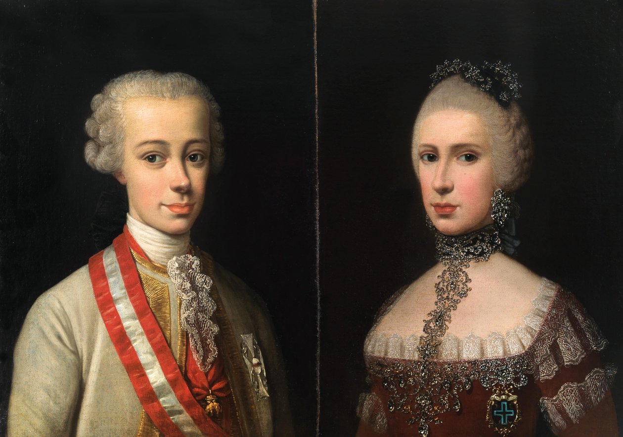 Portrety Leopolda, Wielkiego Księcia Toskanii 1747-1792 i Marii Luizy z Hiszpanii 1745-1792, ok. 176 autorstwa Violante Beatrice Siries