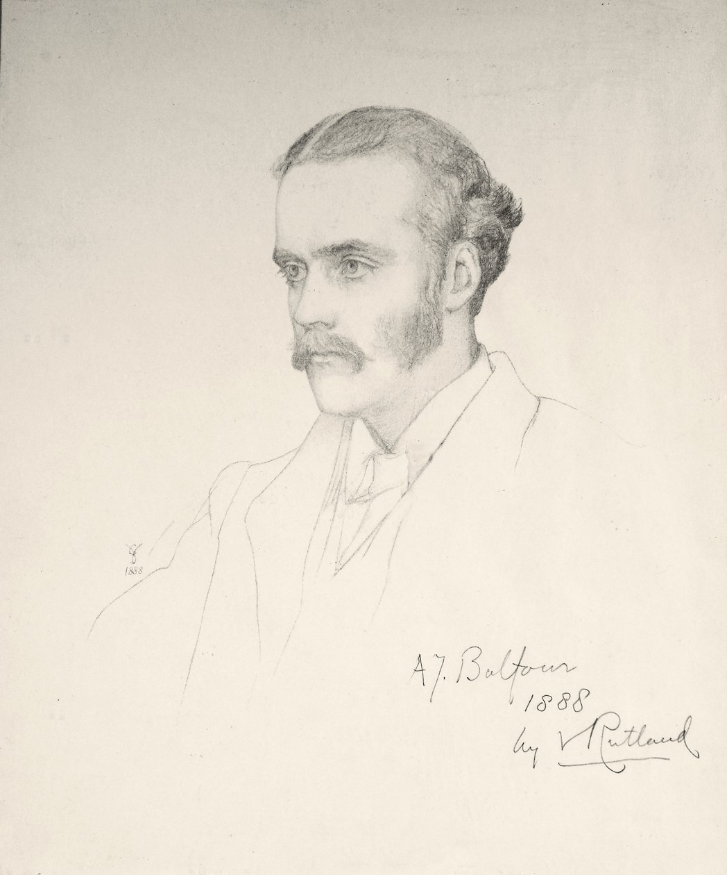 Arthur Balfour, 1888 autorstwa Violet Manners