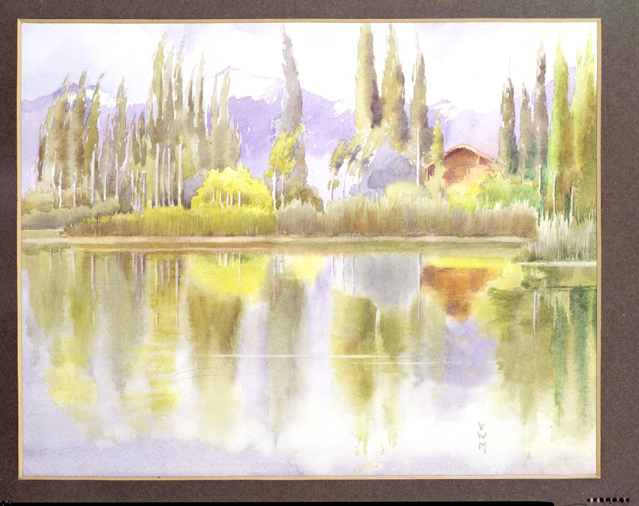 Jezioro Dal, Kaszmir autorstwa Violet M. Minchin