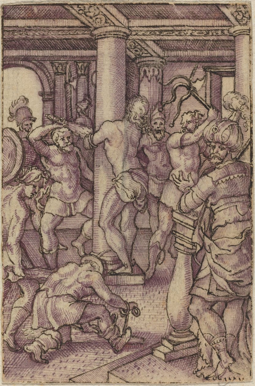 Chrystus w kolumnie autorstwa Virgil Solis