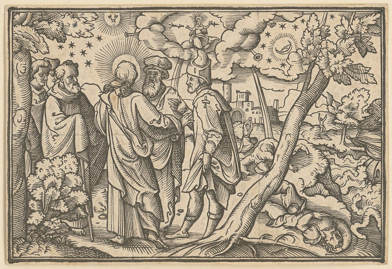 Chrystus przepowiada zniszczenie Jerozolimy autorstwa Virgil Solis