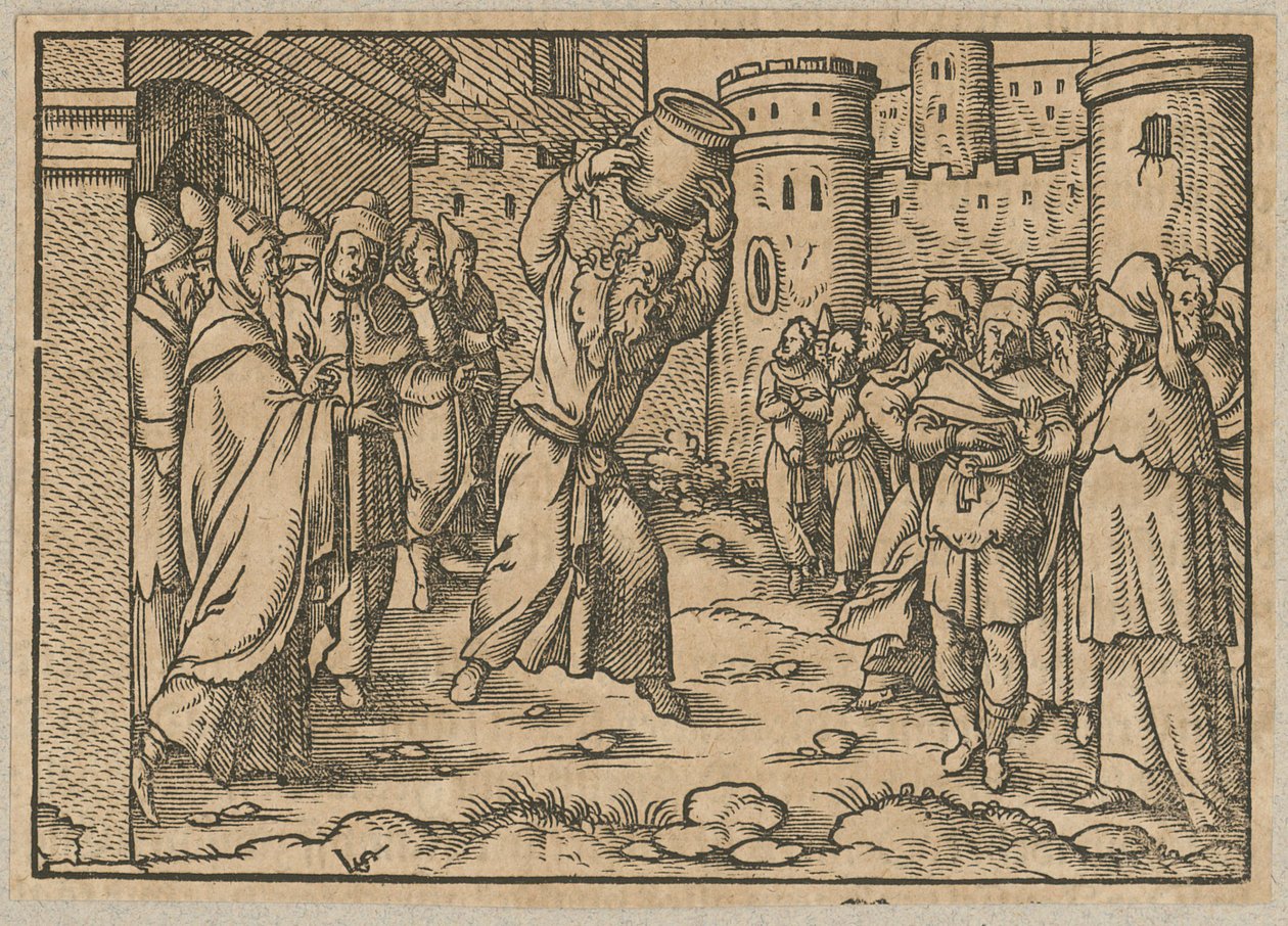 Jeremiasz z glinianym dzbanem autorstwa Virgil Solis