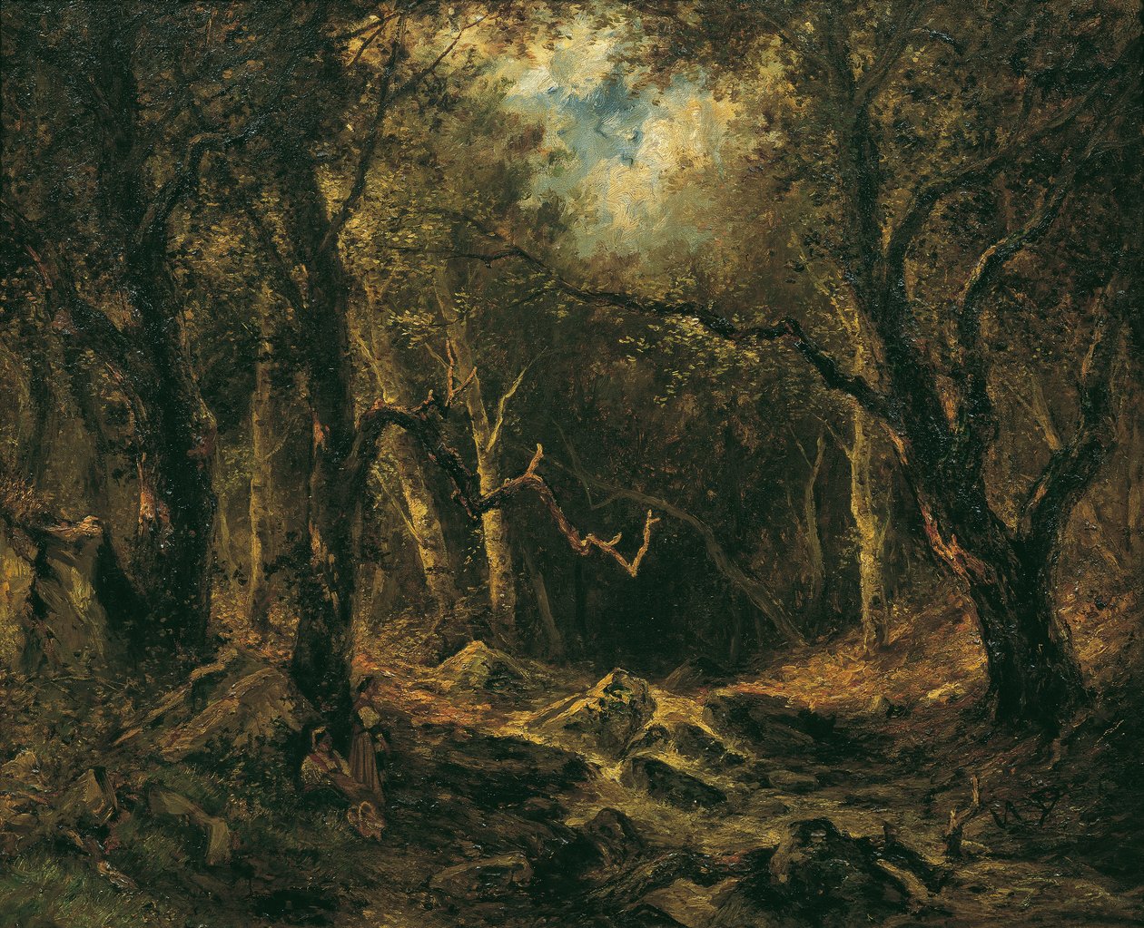 Waldinneres autorstwa Virgilio Narcisso Díaz de la Peña