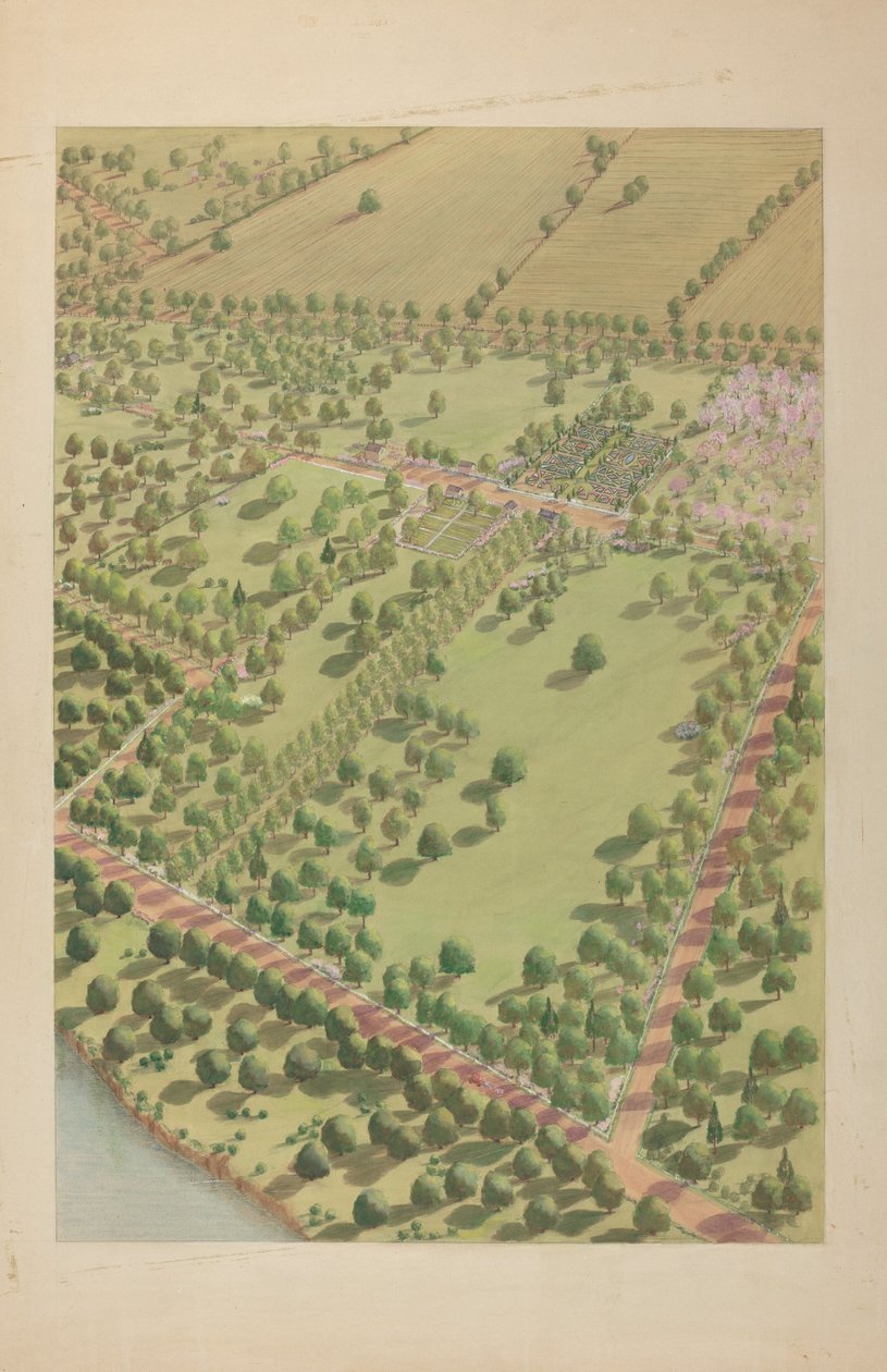 Posiadłość nad rzeką Hudson, ok. 1930 r. 1939. autorstwa Virginia Richards