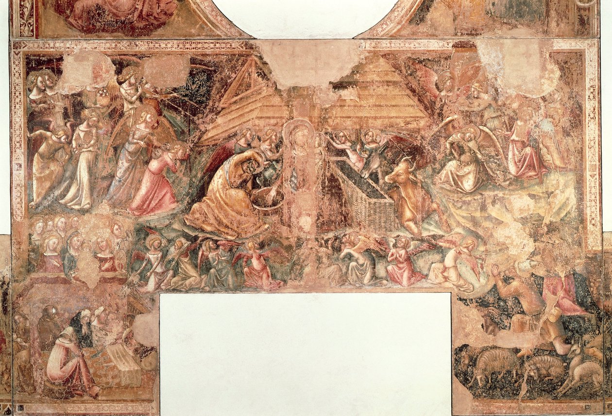 Szopka, Bolonia, Vitale da Bologna (świeża) autorstwa Vitale da Bologna