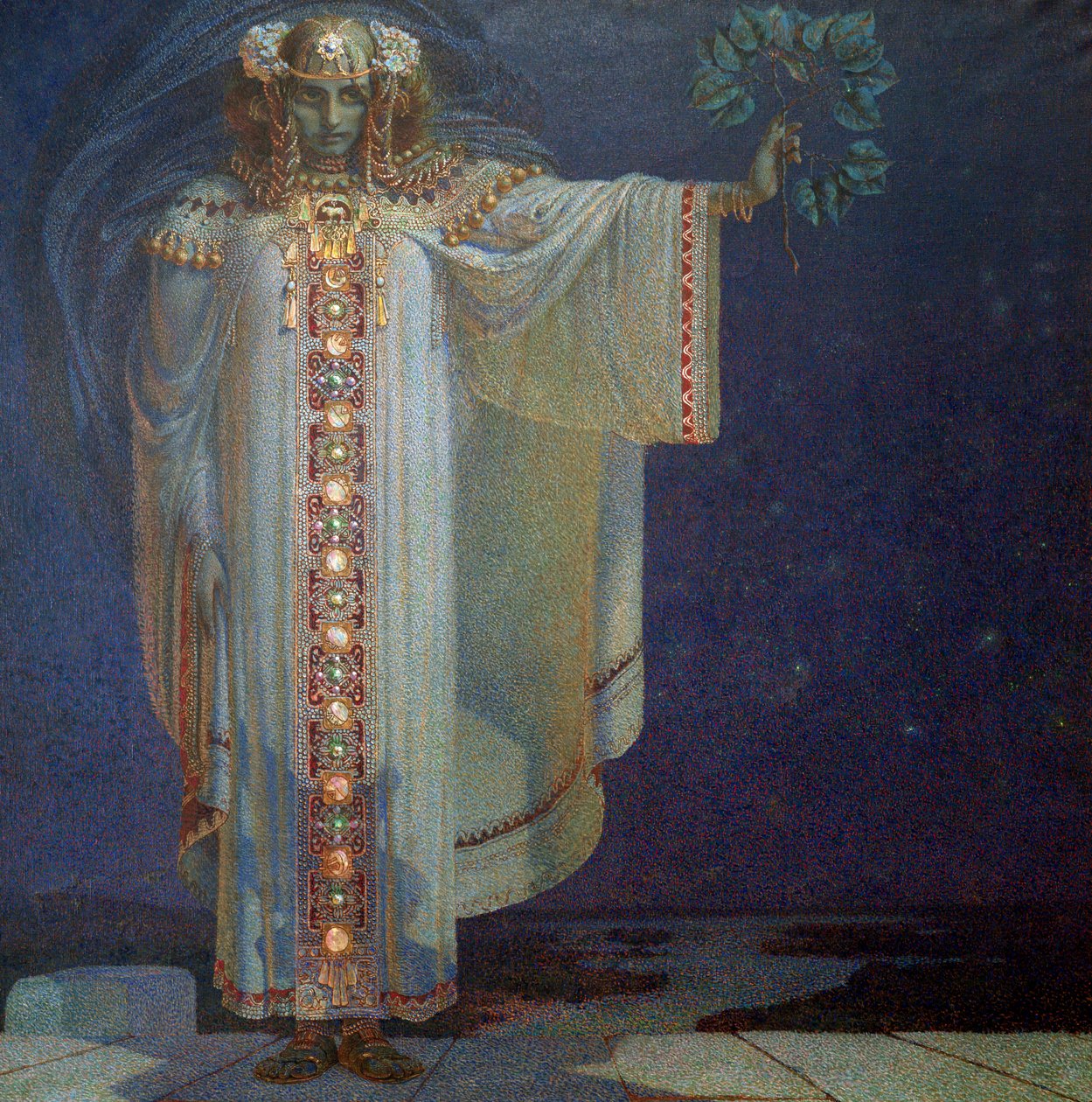 Prorokini Libuse, 1893 autorstwa Vítězslav Karel Mašek