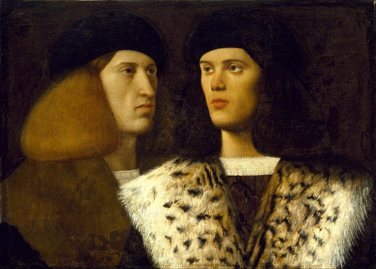Portret dwóch młodych mężczyzn autorstwa Vittore Belliniano
