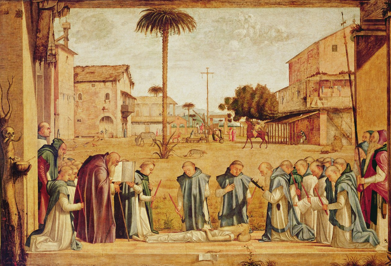 Pochówek św. Jerome, ok. 1507-9 r. autorstwa Vittore Carpaccio