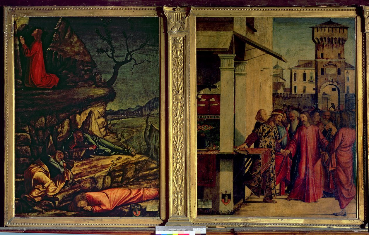 Powołanie św. Mateusza przez Chrystusa i agonia w Ogrójcu autorstwa Vittore Carpaccio