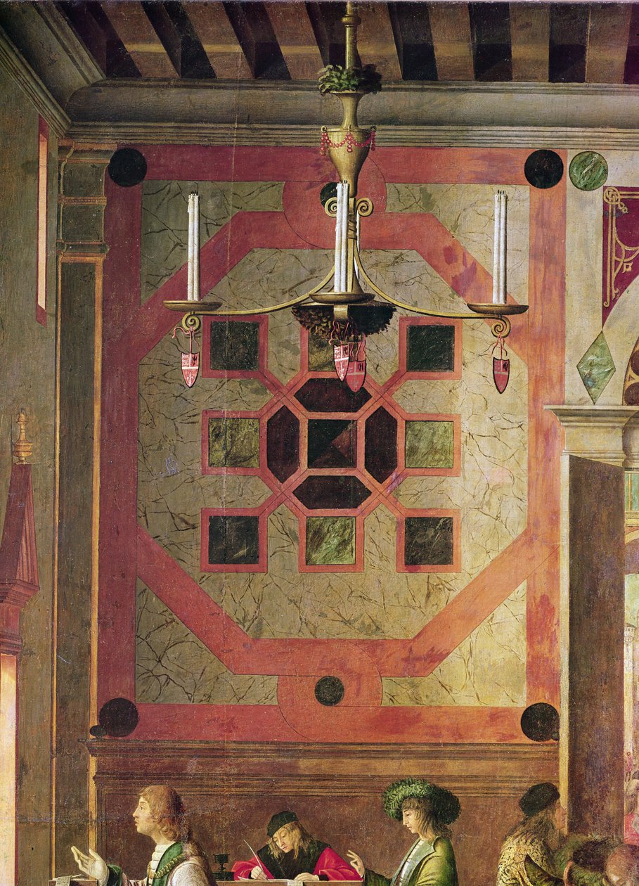 Szczegóły wyjazdu angielskich ambasadorów z cyklu św. Urszuli, ok. 1498 (szczegóły z 119434) autorstwa Vittore Carpaccio