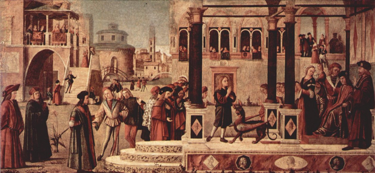 Gemäldezyklus der Kapelle der School of San Giorgio degli Schiavoni autorstwa Vittore Carpaccio