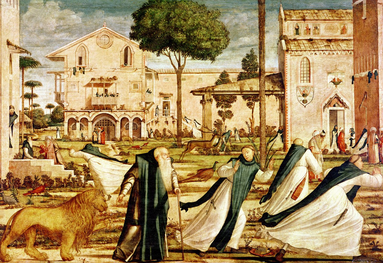 Św. Hieronim i Lew w klasztorze, 1501-09 autorstwa Vittore Carpaccio