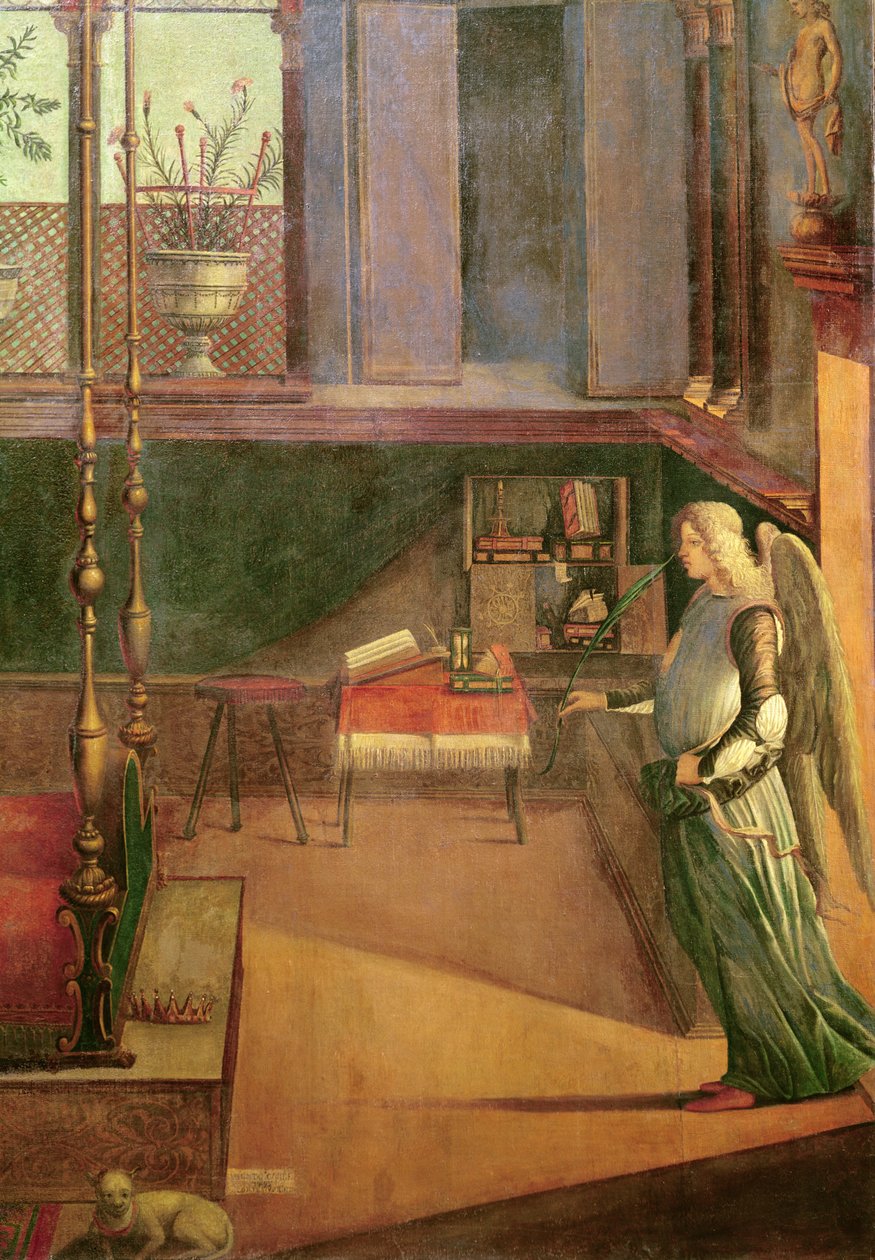 Sen św. Urszuli, 1495 (tempera na płótnie) (detal z 209267, 686) autorstwa Vittore Carpaccio