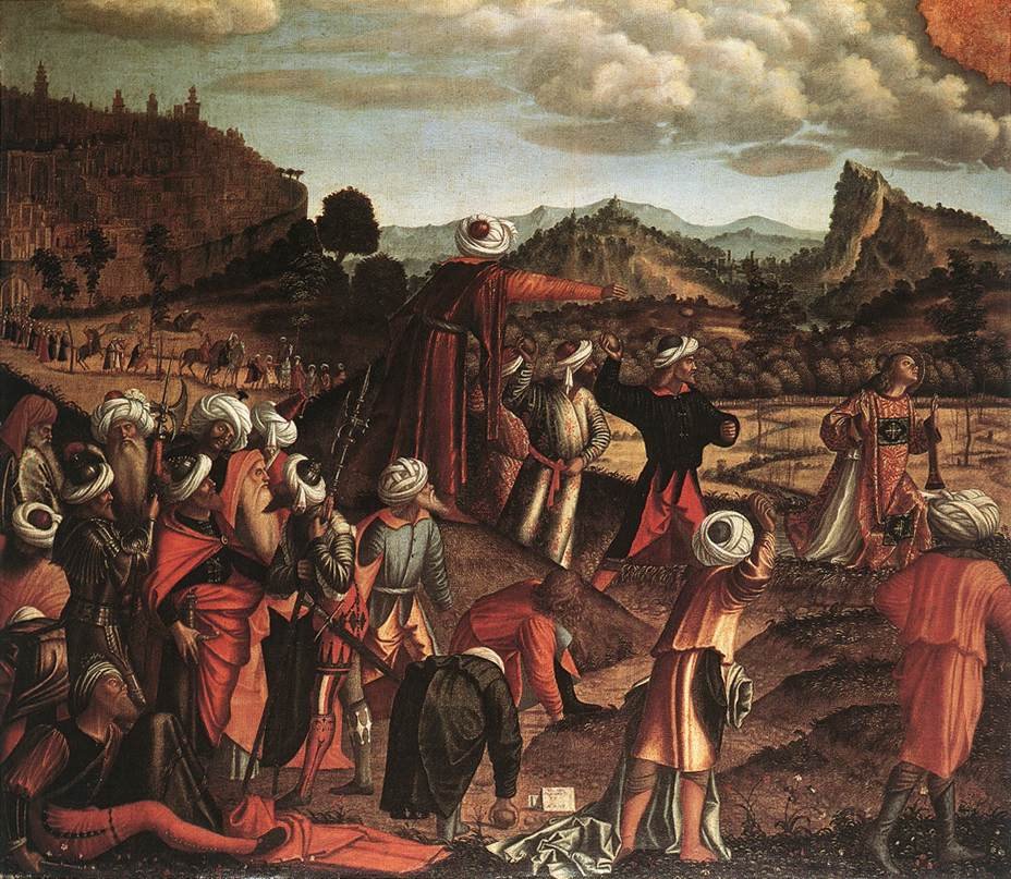 Ukamienowanie św. Szczepana autorstwa Vittore Carpaccio
