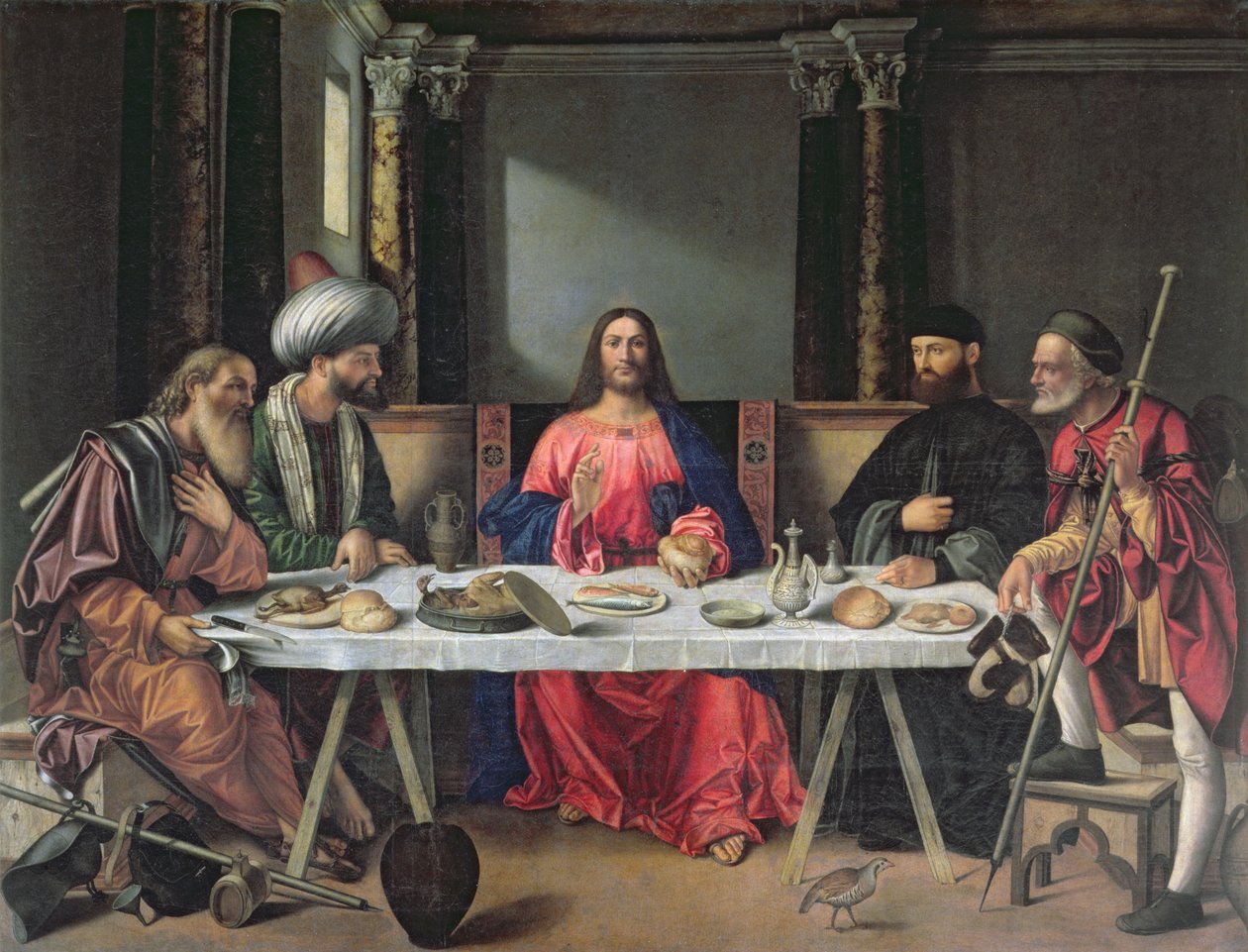 Wieczerza w Emaus autorstwa Vittore Carpaccio