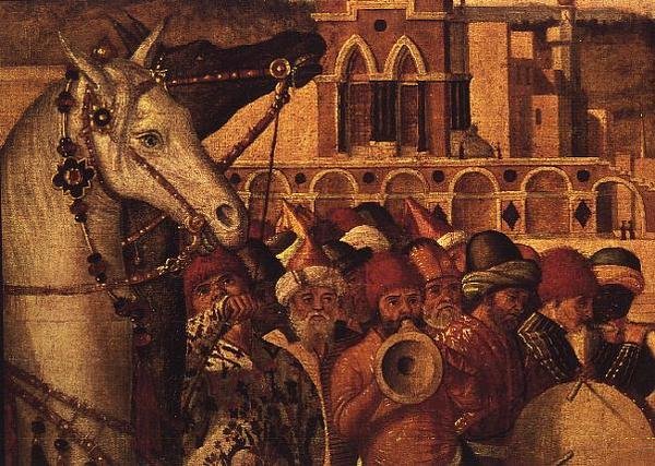 Triumf św. Jerzego, 1501-07 (szczegóły 60265) autorstwa Vittore Carpaccio