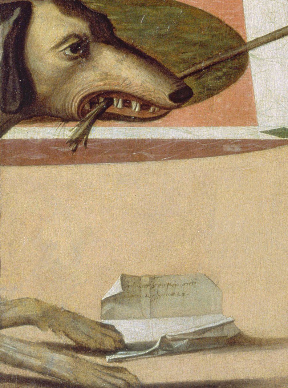 Detal dwóch paneli damskich weneckich z 29237 autorstwa Vittore Carpaccio