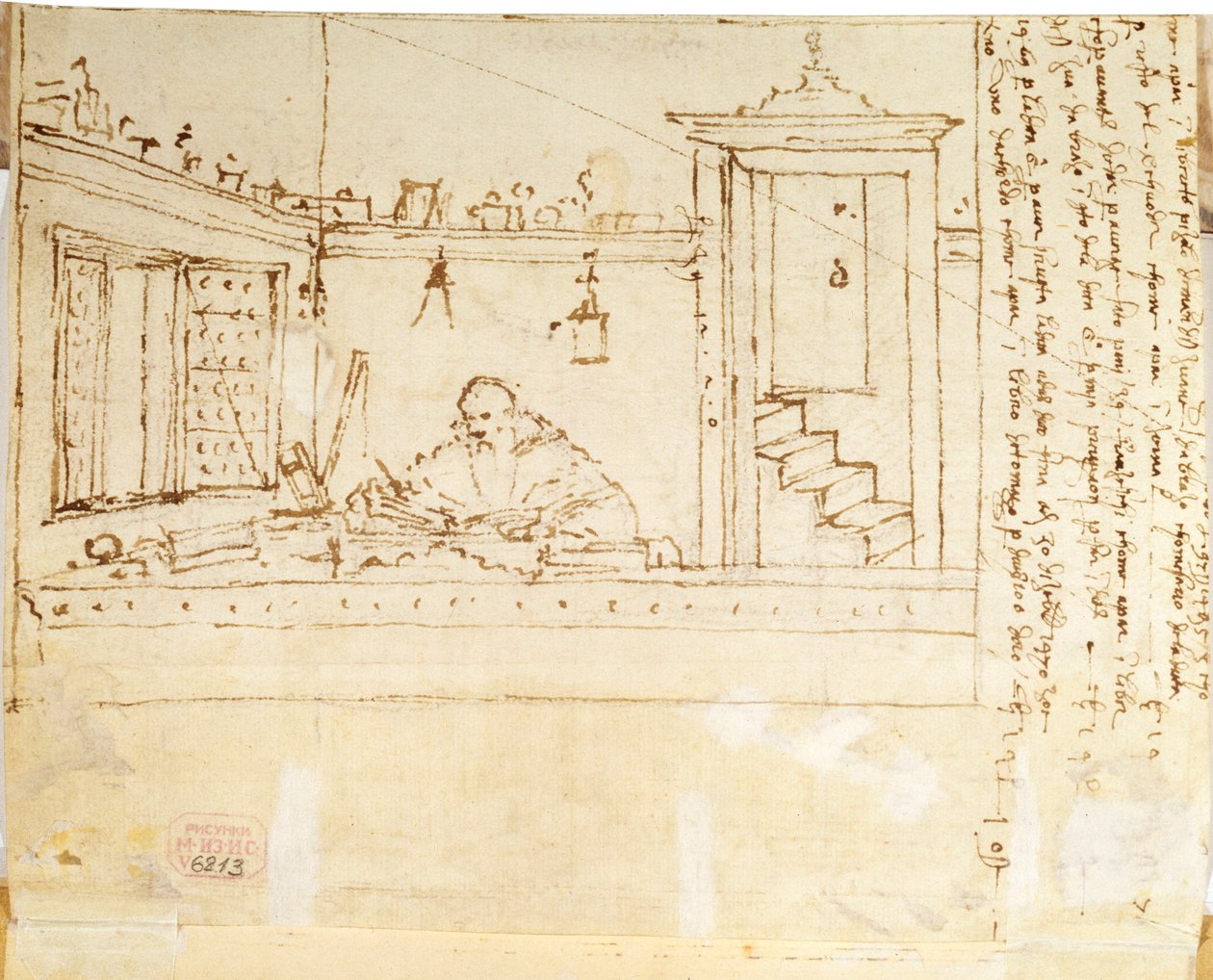 Filozof z piórem w dłoni, 1502-1505 autorstwa Vittore Carpaccio