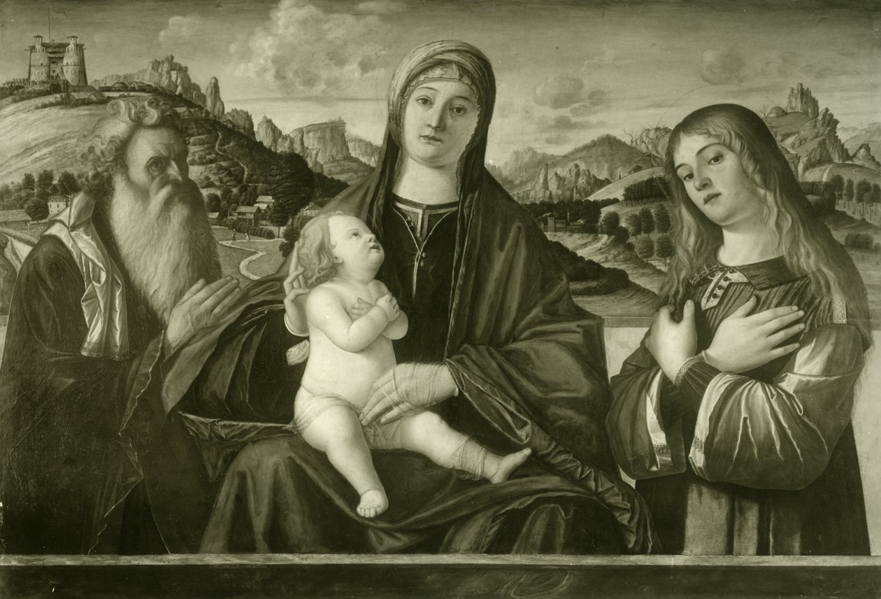 Carpaccio - Maryja z Dzieciątkiem i dwoma świętymi, ident. nr 14 autorstwa Vittore Carpaccio