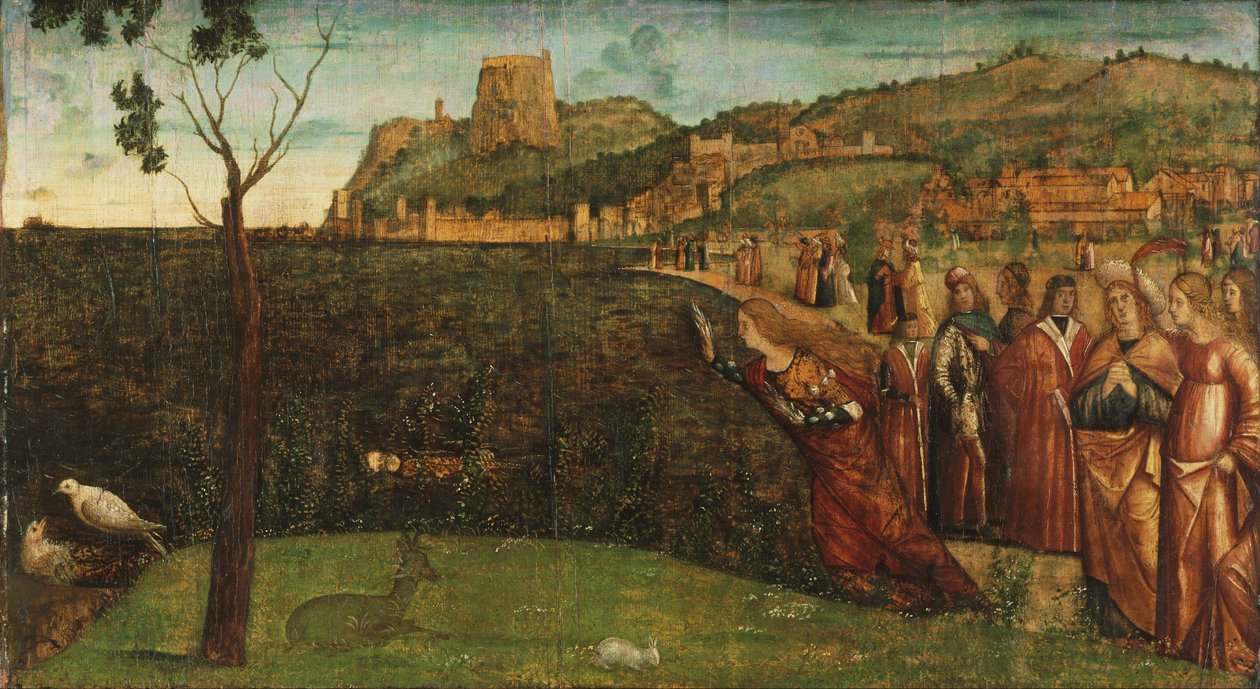 Carpaccio - Metamorfoza Alcyone, ok. 1502-1507 r. autorstwa Vittore Carpaccio