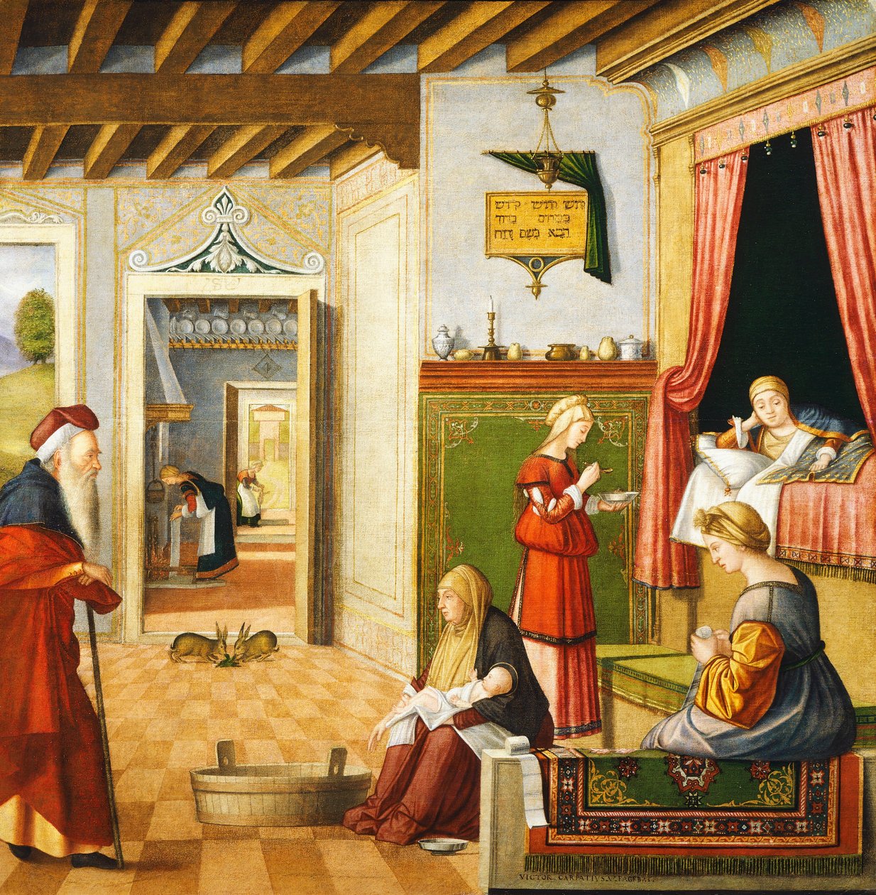 Narodzenia NMP autorstwa Vittore Carpaccio
